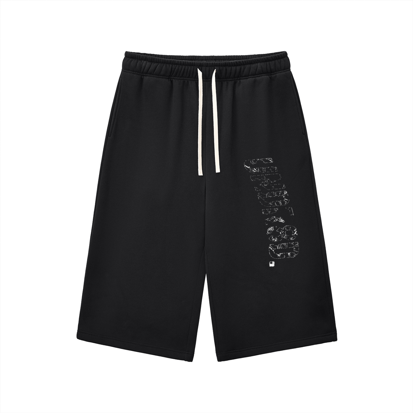 Relaxed Drawstring Three-quarter Sweatpants