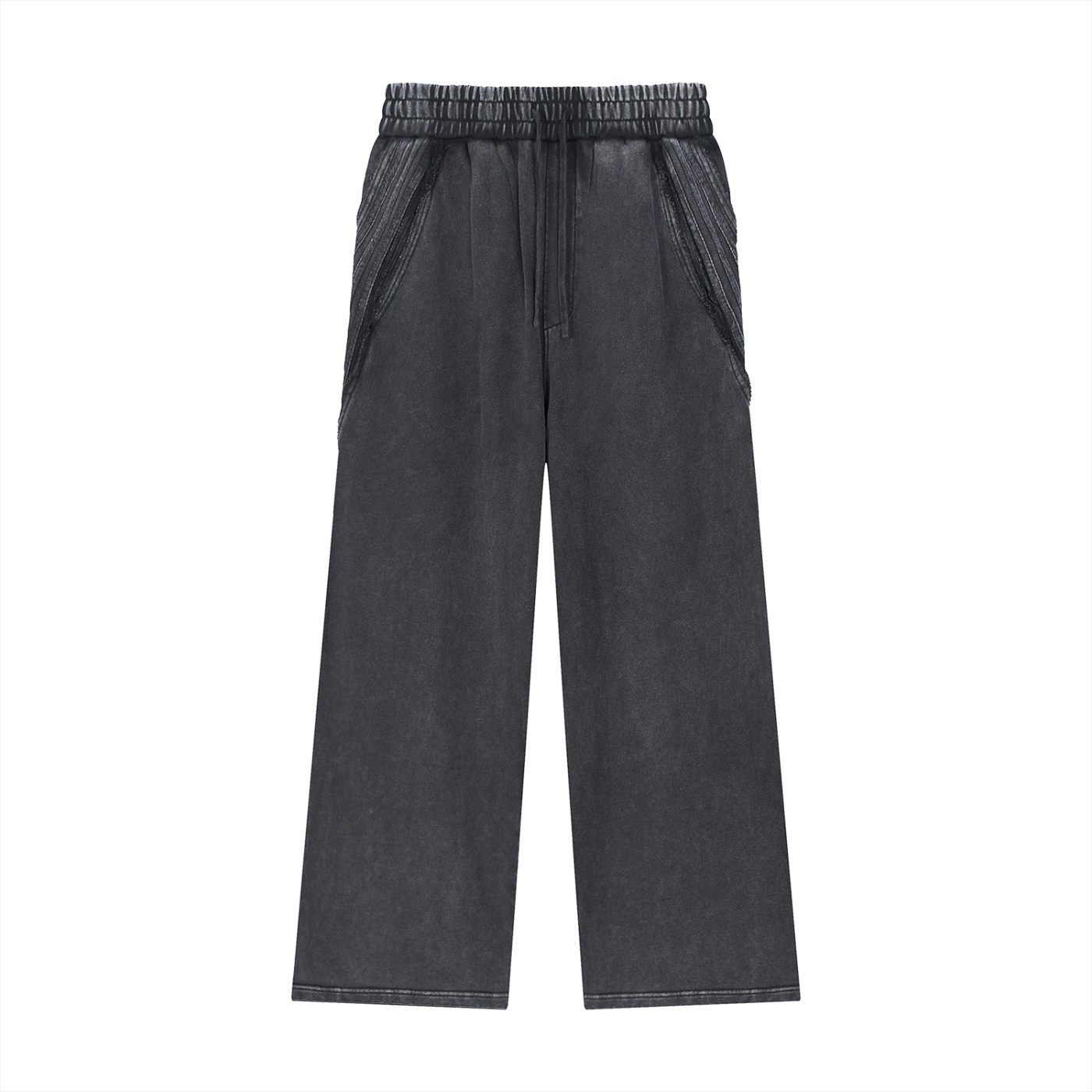 Baggy Stripe Ripped Sweatpants