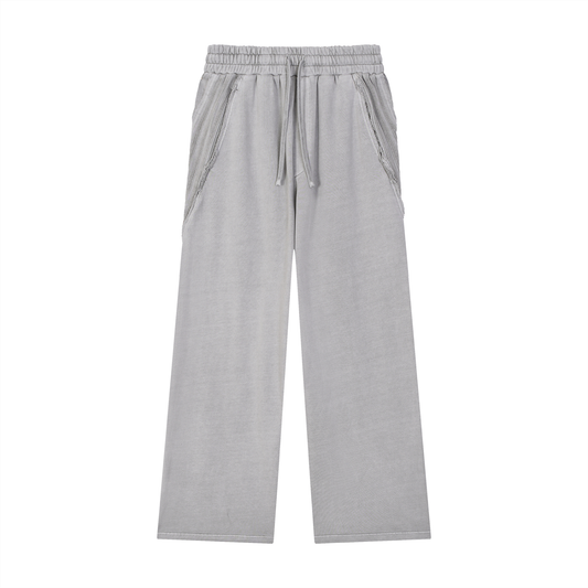 Baggy Stripe Ripped Sweatpants