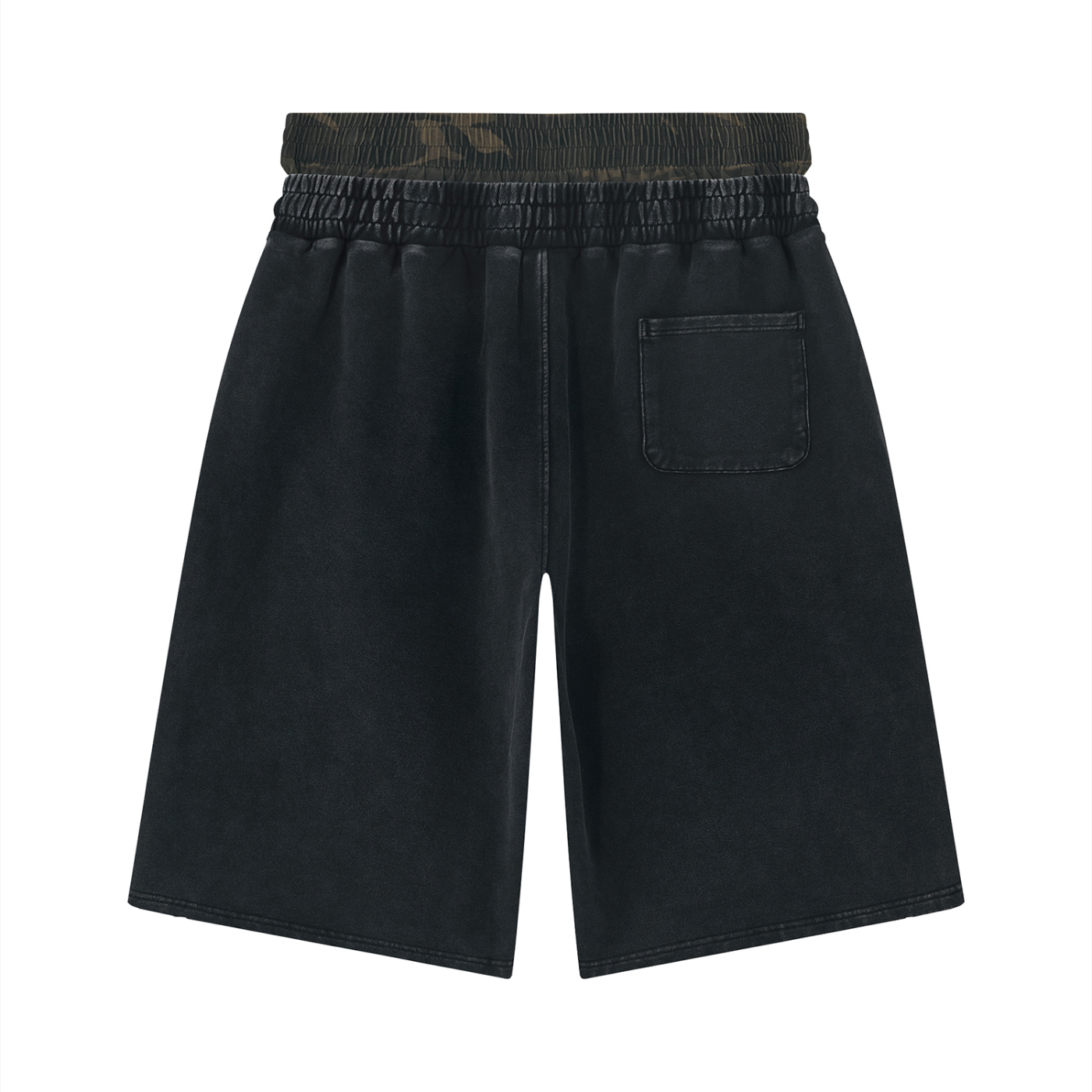 Baggy Distressed Cotton Shorts