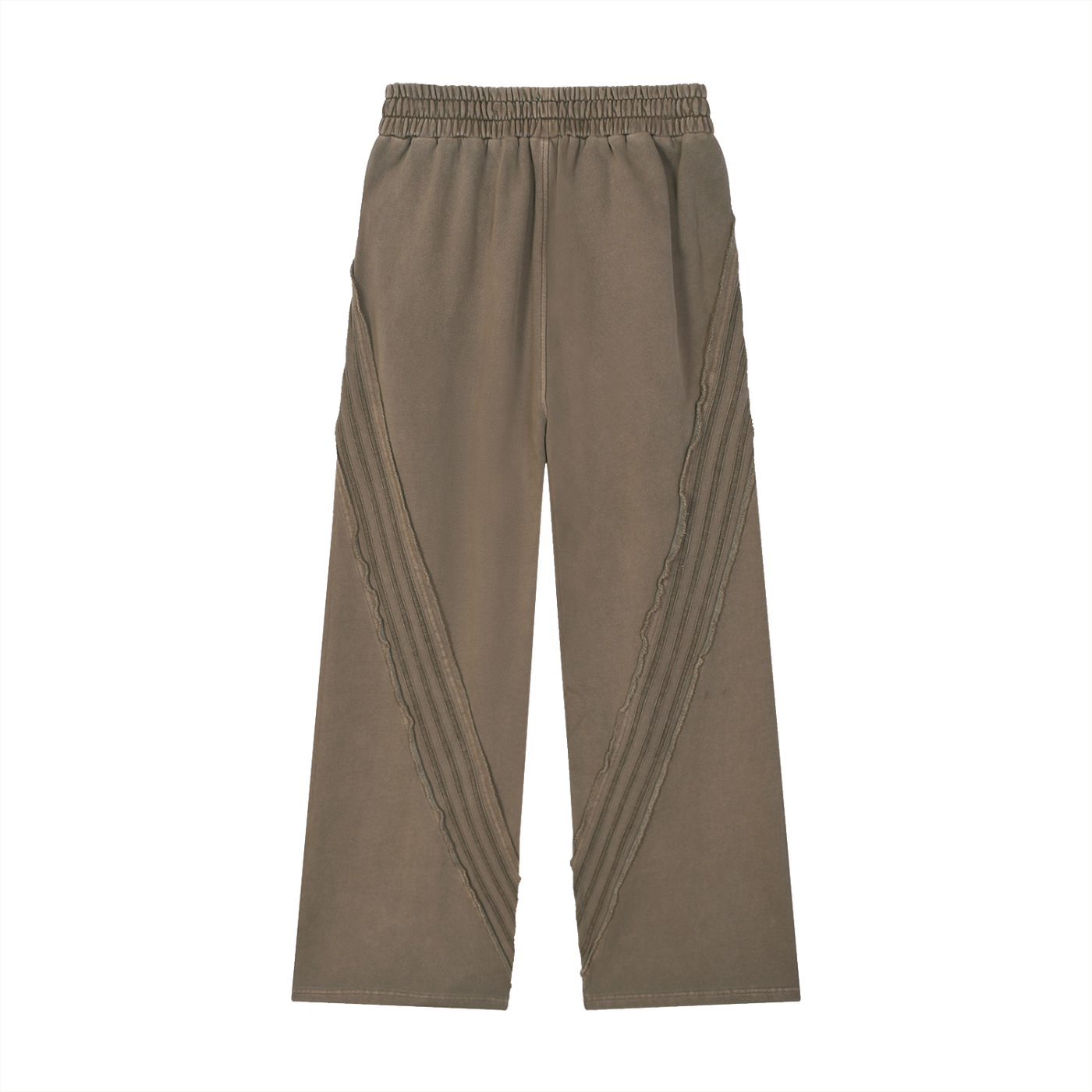 Baggy Stripe Ripped Sweatpants