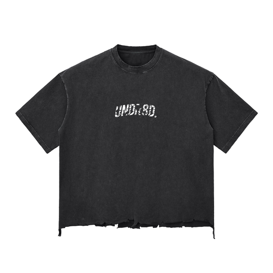 UNDER8ED. Ripped Boxy T-shirt
