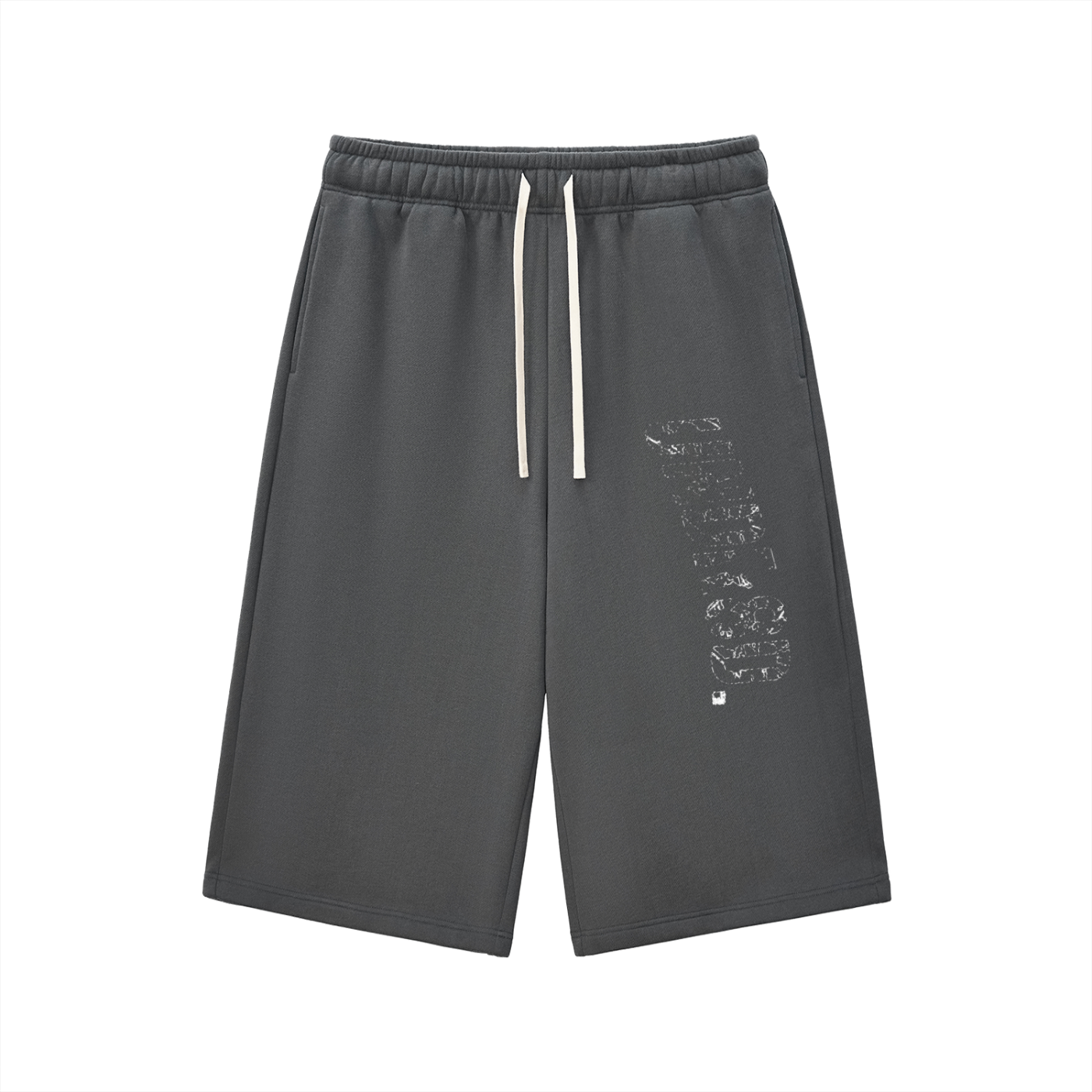 Relaxed Drawstring Three-quarter Sweatpants